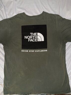 The North Face Men’s Olive Green Graphic Logo Tee